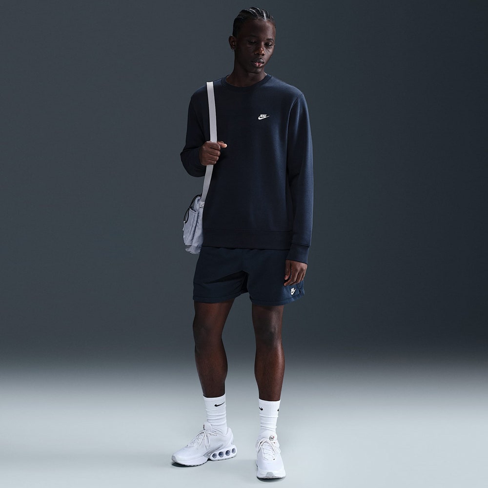 Nike Golf Jumper - NK Club Brushback Crew Neck - Obsidian SP26