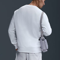 Nike Golf Jumper - NK Club Brushback Crew Neck - White SP26