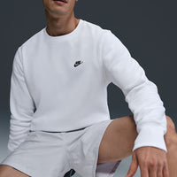 Nike Golf Jumper - NK Club Brushback Crew Neck - White SP26
