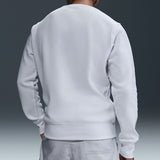 Nike Golf Jumper - NK Club Brushback Crew Neck - White SP26