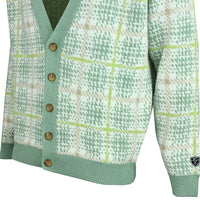Nike Golf Jumper - NK Tartan Loose Fit Cardigan - Steam SP26