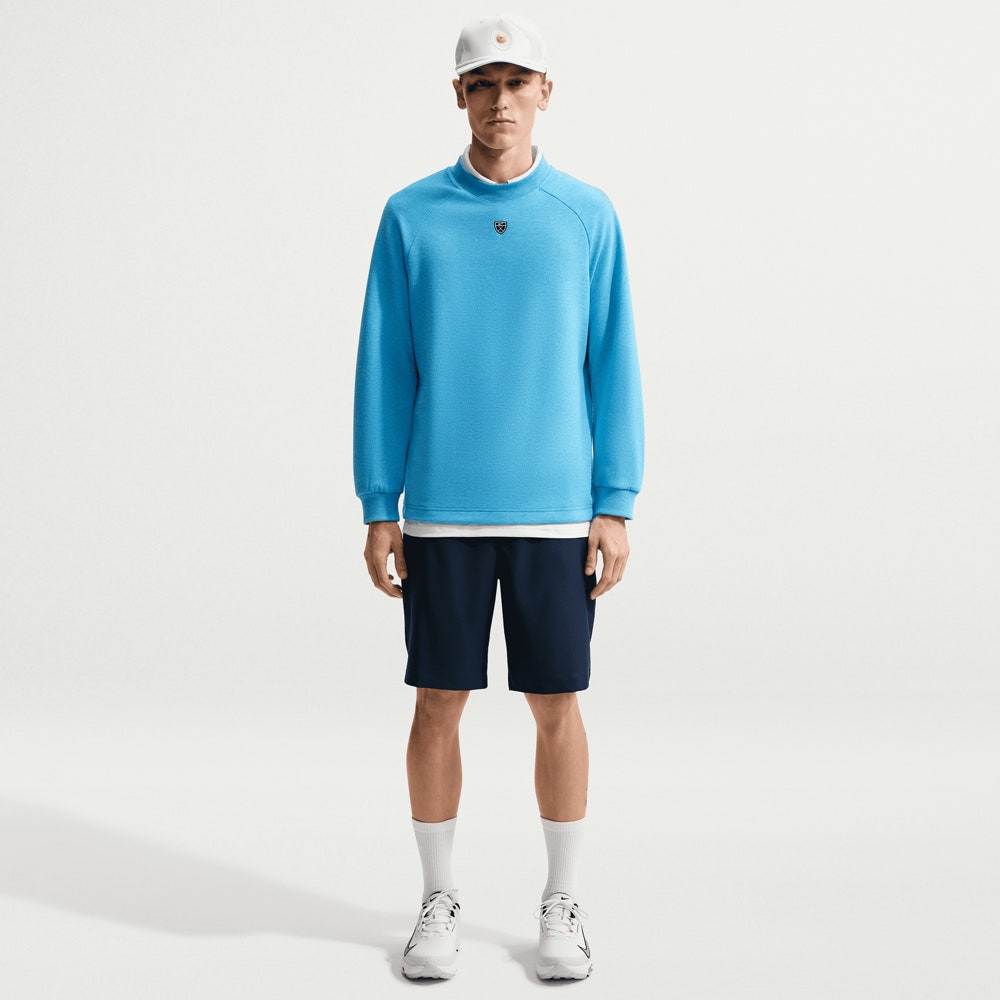 Nike Golf Jumper - NK TF Par 5 Crew Neck - Aurora Blue FA26