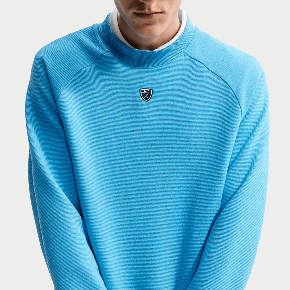 Nike Golf Jumper - NK TF Par 5 Crew Neck - Aurora Blue FA26