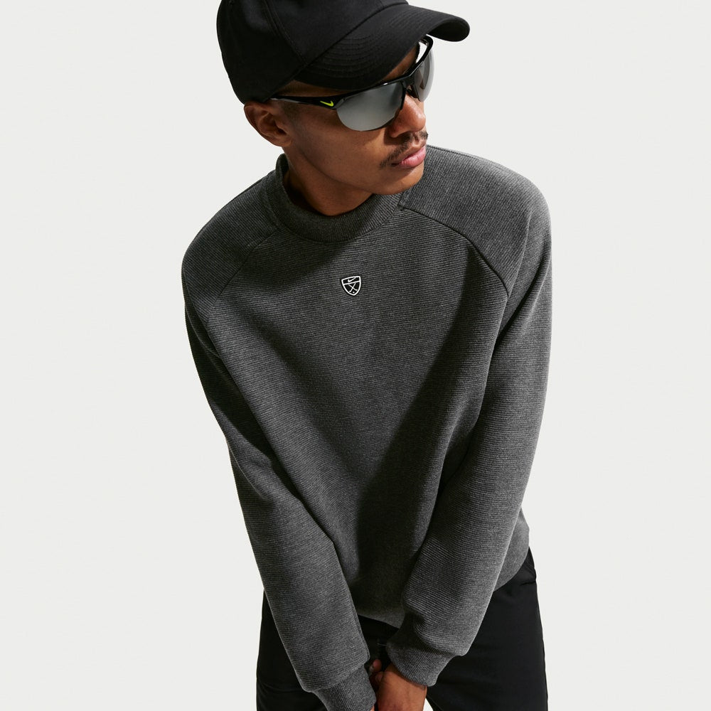 Nike Golf Jumper - NK TF Par 5 Crew Neck - Black SP26
