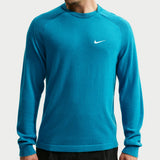 Nike Golf Jumper - NK TP Tour Logo Cashmere Crew - Baltic Blue FA26