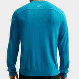 Nike Golf Jumper - NK TP Tour Logo Cashmere Crew - Baltic Blue FA26