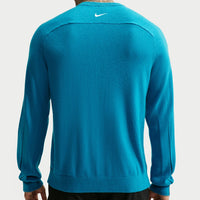 Nike Golf Jumper - NK TP Tour Logo Cashmere Crew - Baltic Blue FA26