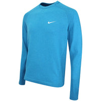 Nike Golf Jumper - NK TP Tour Logo Cashmere Crew - Baltic Blue FA26