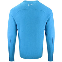 Nike Golf Jumper - NK TP Tour Logo Cashmere Crew - Baltic Blue FA26