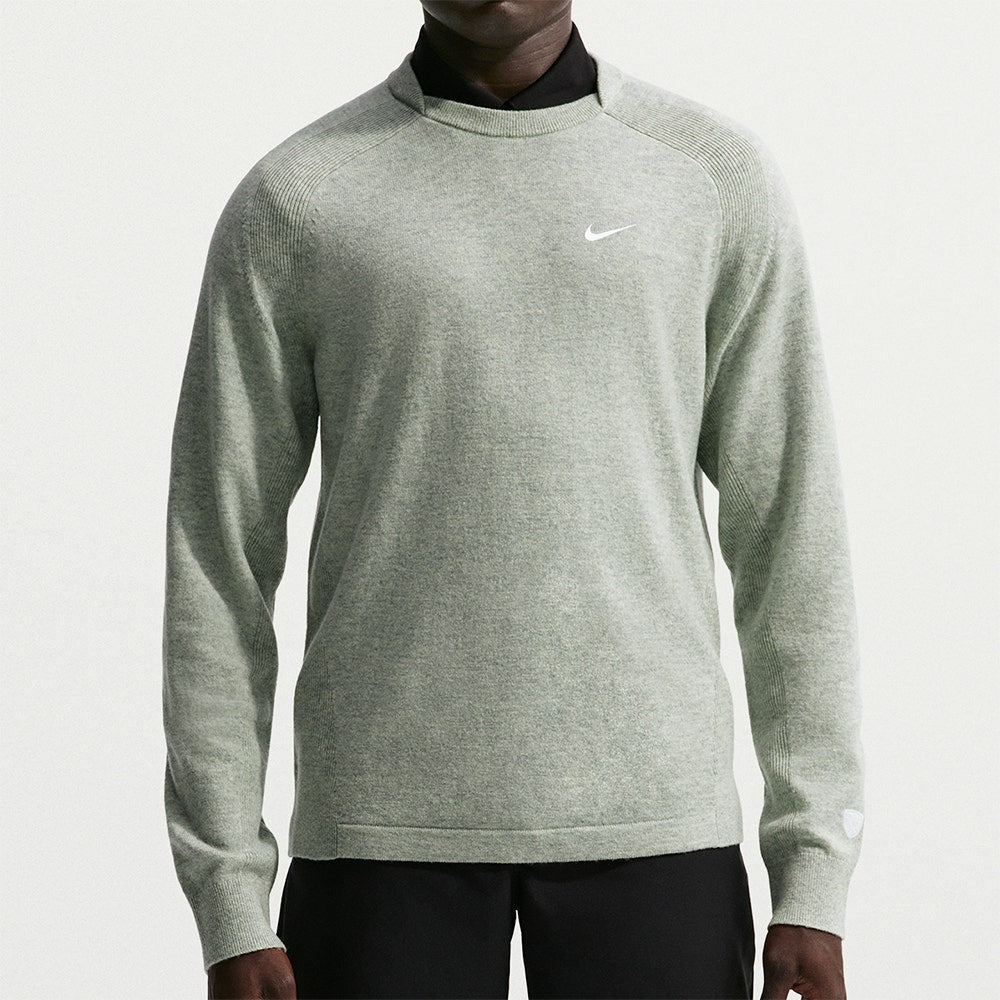 Nike Golf Jumper - NK TP Tour Logo Cashmere Crew - Barely Green FA26