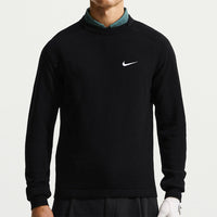 Nike Golf Jumper - NK TP Tour Logo Cashmere Crew - Black FA26