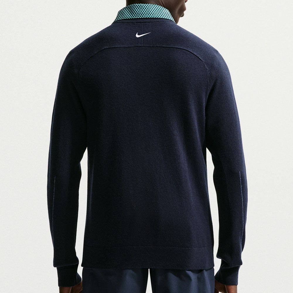 Nike Golf Jumper - NK TP Tour Logo Cashmere Crew - College Navy FA26