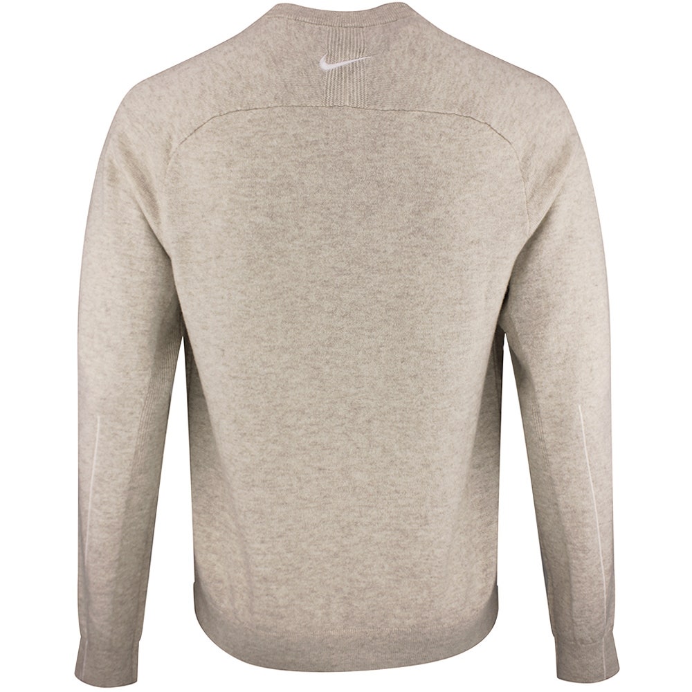 Nike Golf Jumper - NK TP Tour Logo Cashmere Crew - Limestone FA26