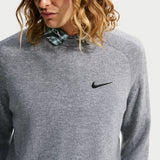 Nike Golf Jumper - NK TP Tour Logo Cashmere Crew - Wolf Grey FA26