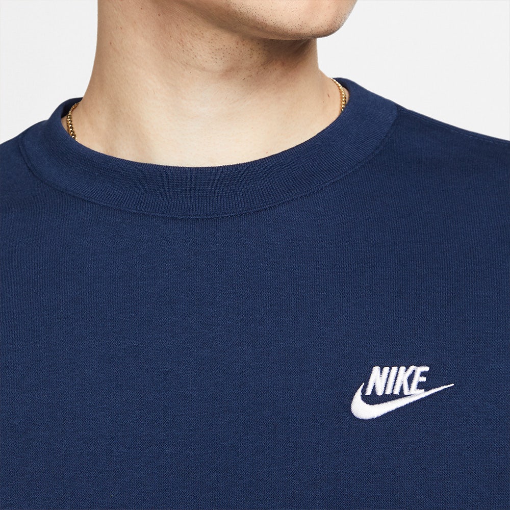 Nike Golf Jumper - NSW Club Fleece Crew Neck - Midnight SP25