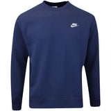 Nike Golf Jumper - NSW Club Fleece Crew Neck - Midnight SP25