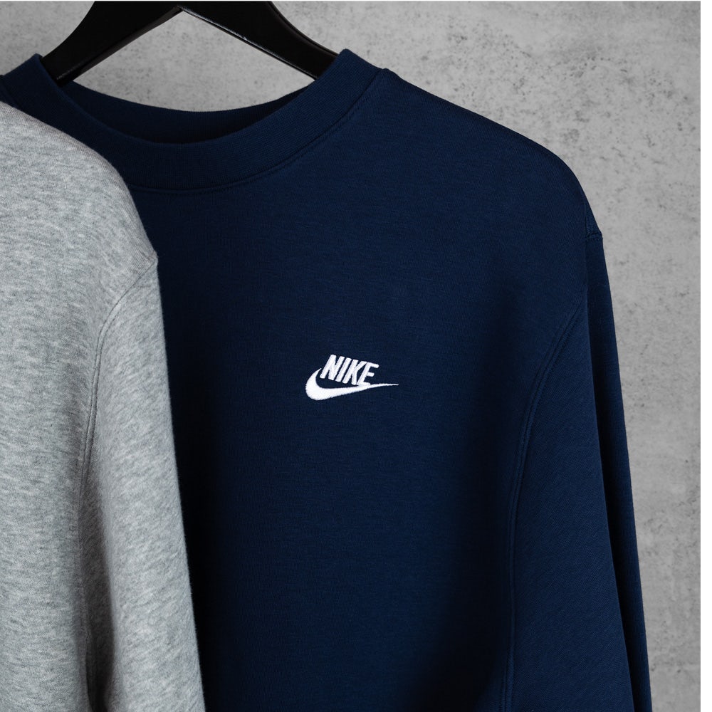 Nike Golf Jumper - NSW Club Fleece Crew Neck - Midnight SP25