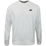 Nike Golf Jumper - NSW Club Fleece Crew Neck - White SP25