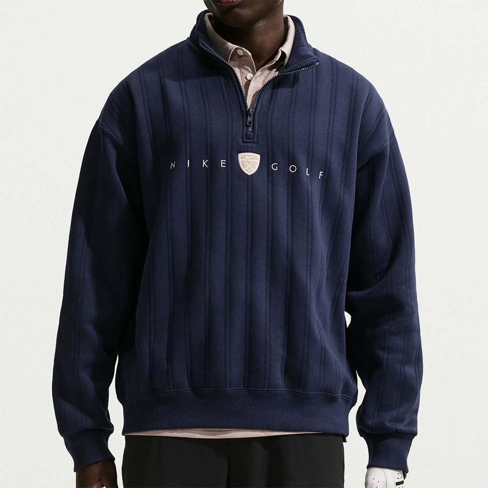 Nike Golf Pullover - NK TF Fairway Fresh HZ - College Navy SP26