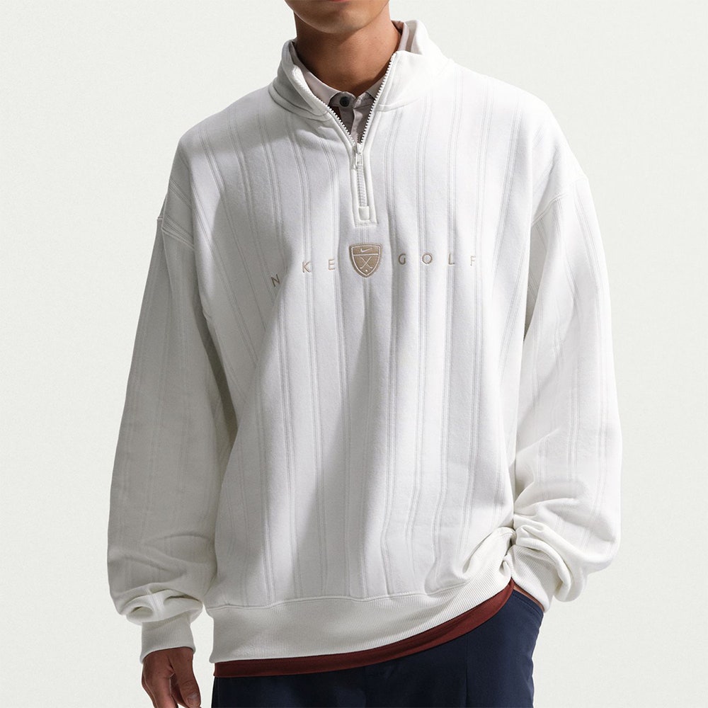 Nike Golf Pullover - NK TF Fairway Fresh HZ - Sail SP26