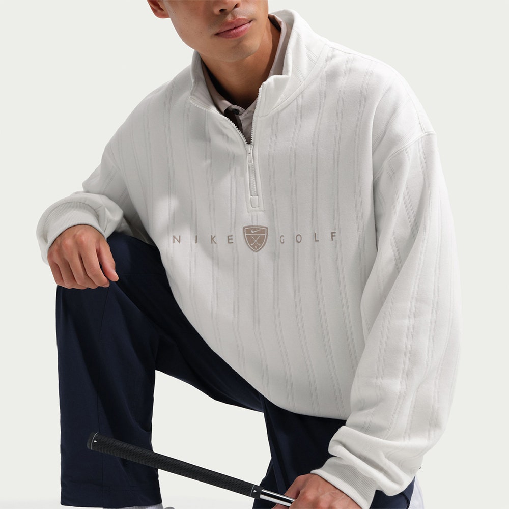Nike Golf Pullover - NK TF Fairway Fresh HZ - Sail SP26