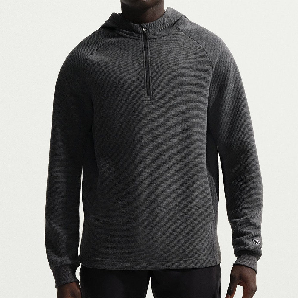Nike Golf Pullover - NK TF Par 5 Hoodie - Black Melange SP26