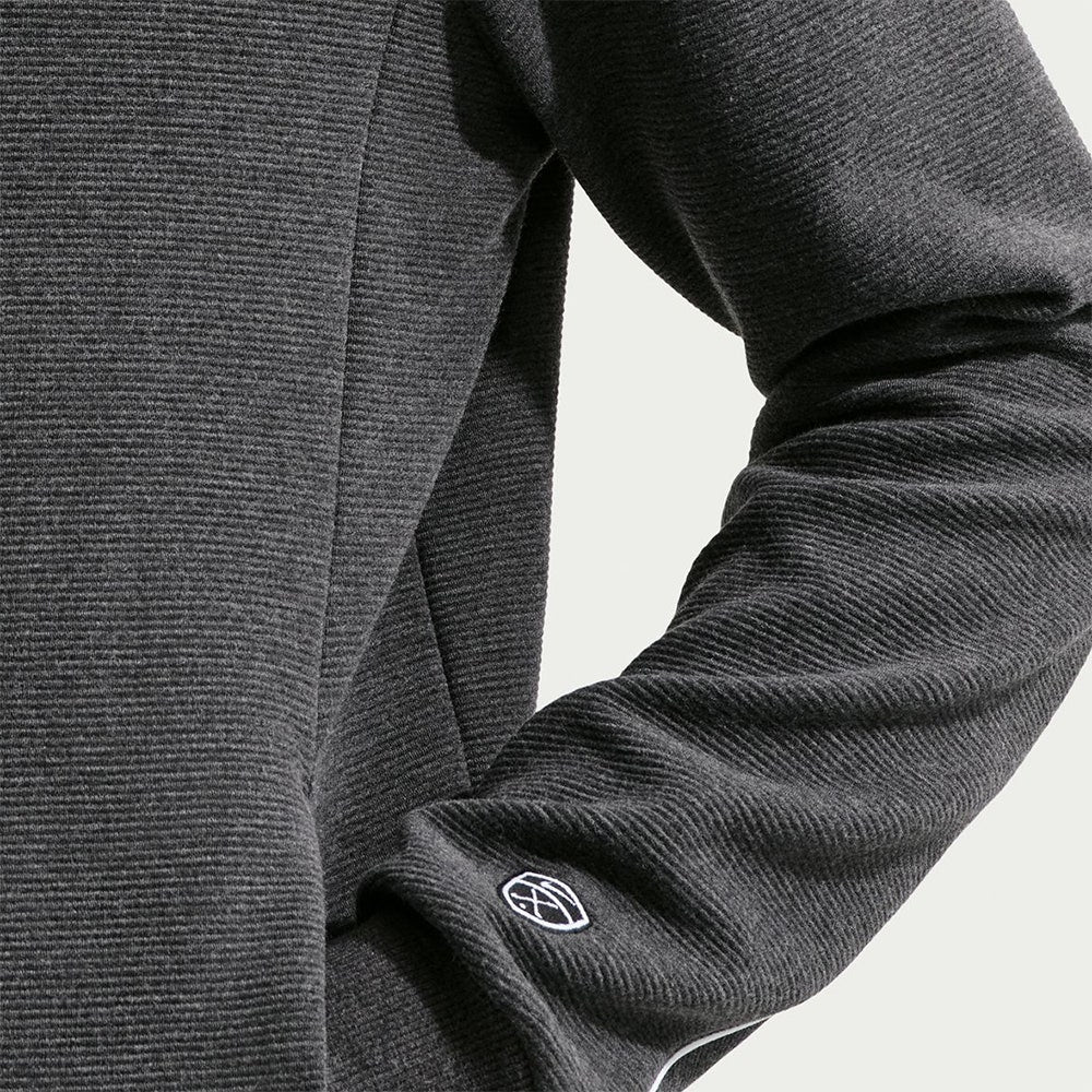 Nike Golf Pullover - NK TF Par 5 Hoodie - Black Melange SP26