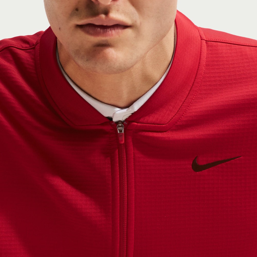 Nike Golf Pullover - NK TF Velocity HZ - Gym Red FA26