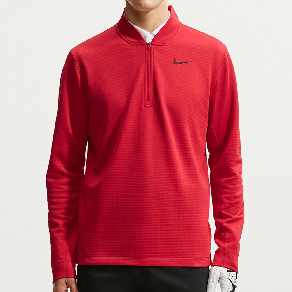 Nike Golf Pullover - NK TF Velocity HZ - Gym Red FA26