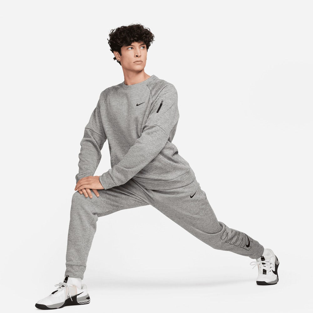 Nike Golf Pullover - NK Therma-Fit Crew Neck - Dk Grey Heather SP24