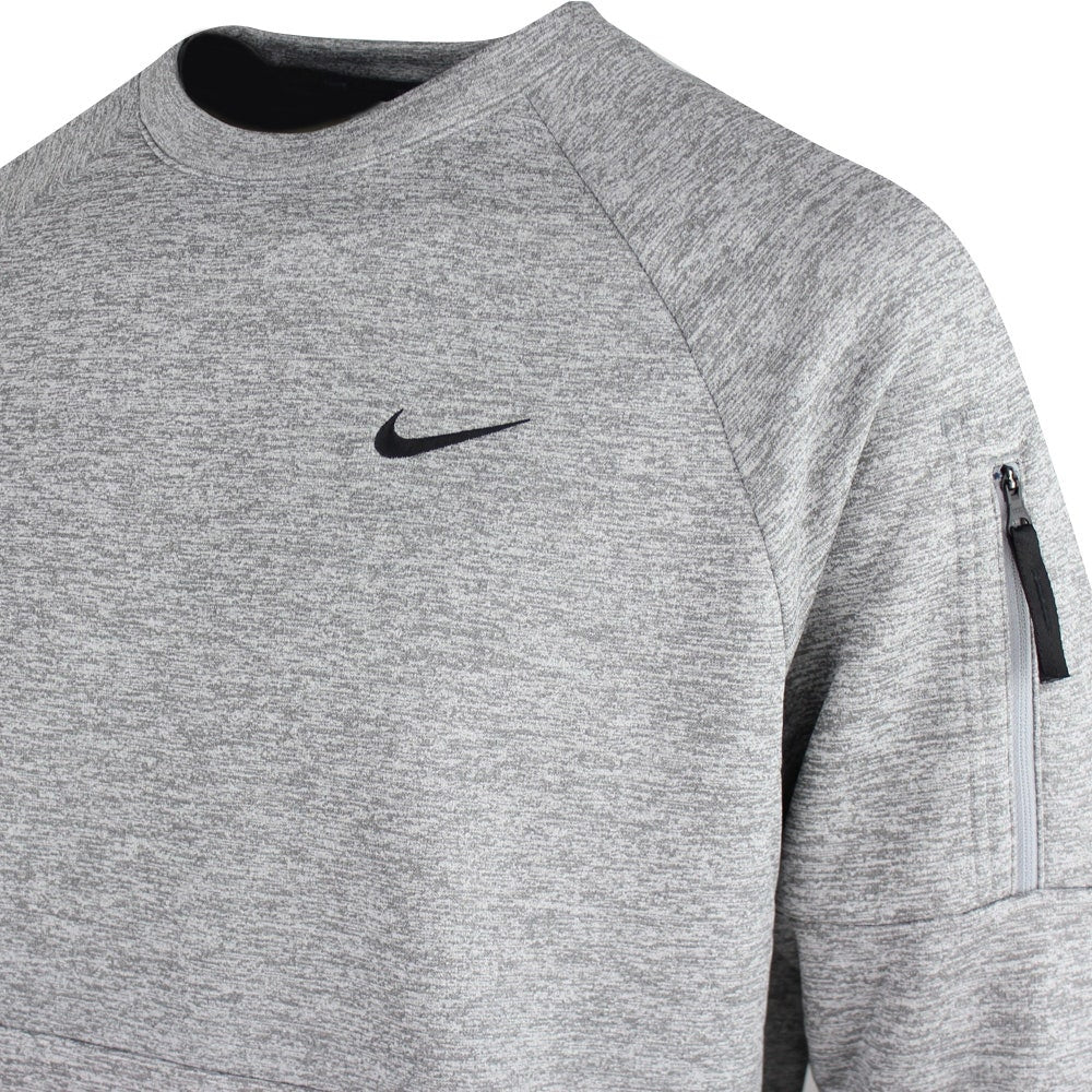 Nike Golf Pullover - NK Therma-Fit Crew Neck - Dk Grey Heather SP24