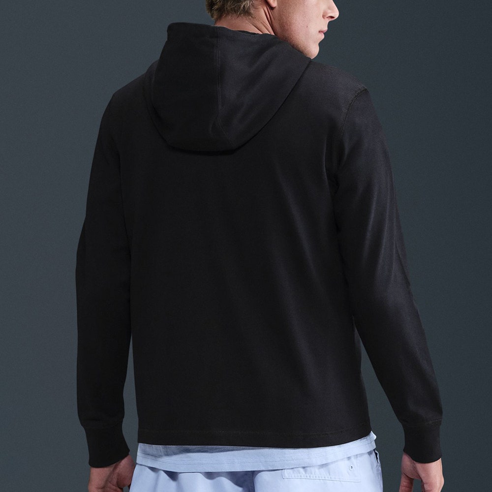 Nike Golf Pullover - NSW Knitted Club Fleece Hoodie - Black FA25