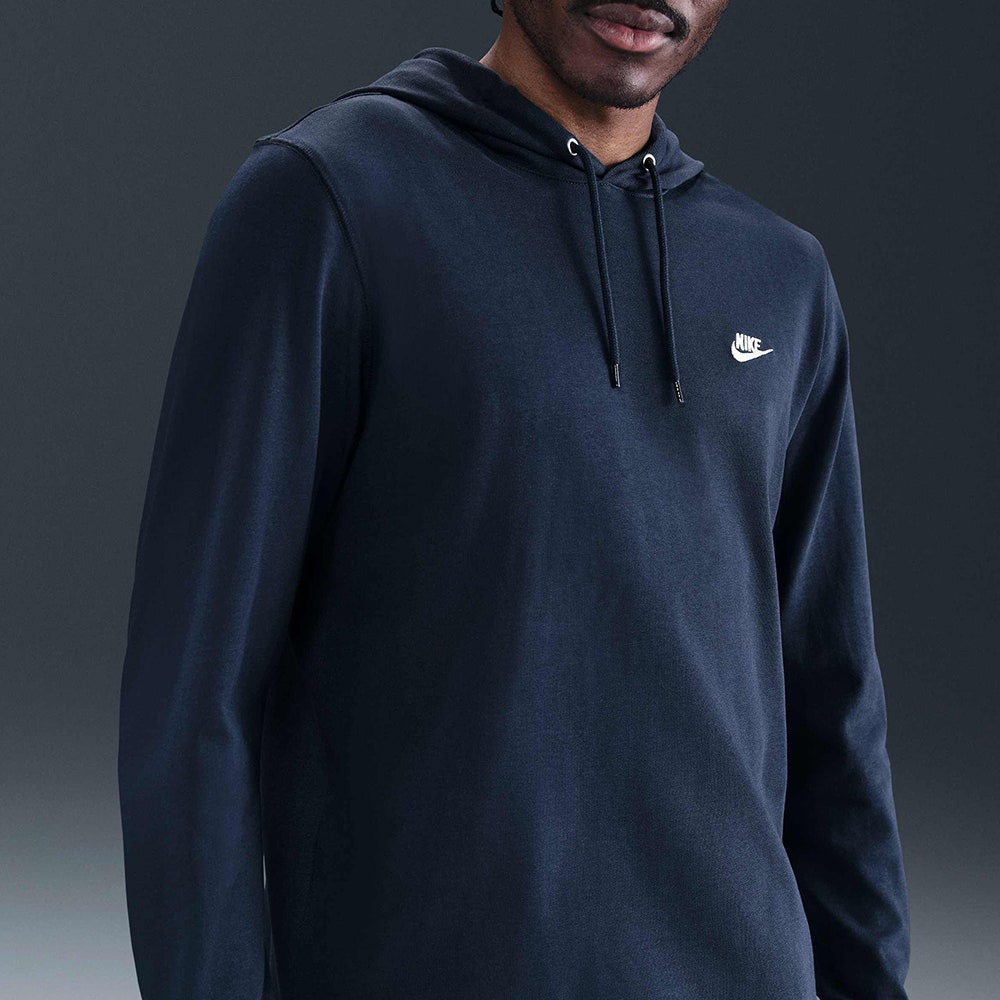 Nike Golf Pullover - NSW Knitted Club Fleece Hoodie - Obsidian FA25