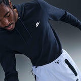 Nike Golf Pullover - NSW Knitted Club Fleece Hoodie - Obsidian FA25