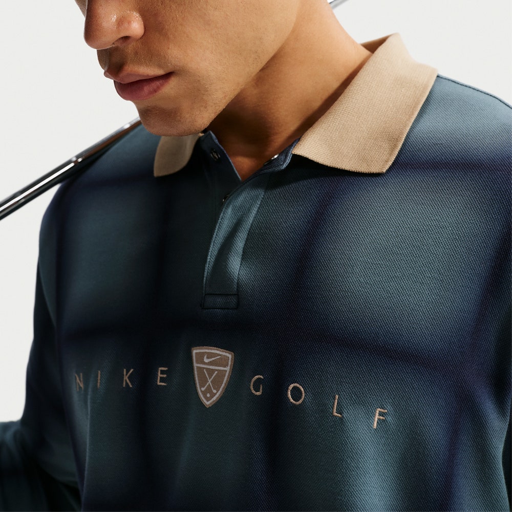 Nike Golf Shirt - NK DF Fairway Fresh LS Polo - Mineral Slate SP26