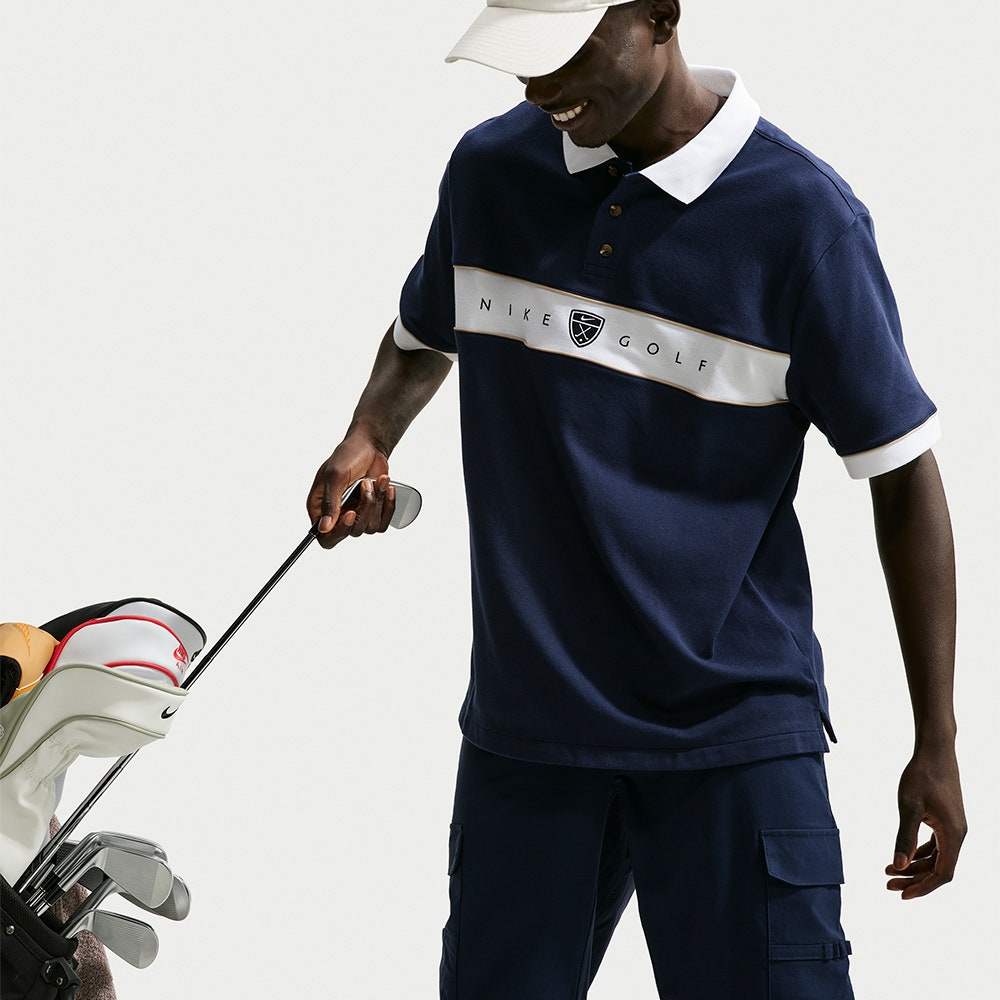 Nike Golf Shirt - NK DF Fairway Fresh Pique Polo - College Navy HO26