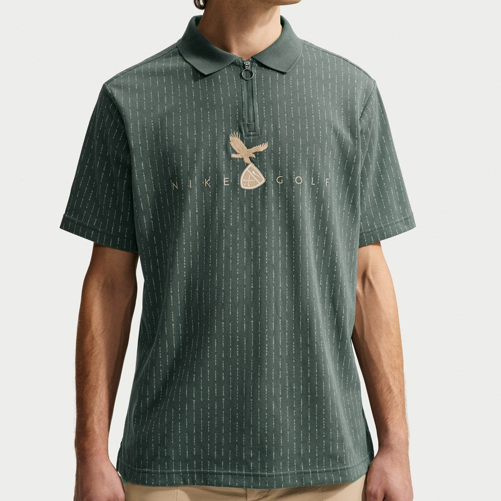 Nike Golf Shirt - NK DF Fairway Fresh QZ Polo - Camo Green FA26