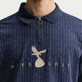Nike Golf Shirt - NK DF Fairway Fresh QZ Polo - College Navy FA26
