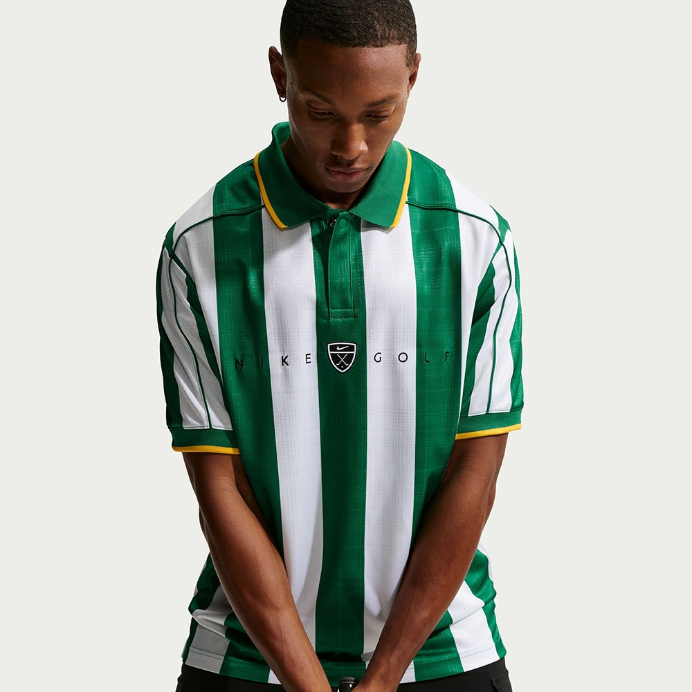 Nike Golf Shirt - NK DF Fairway Fresh Stripe Polo - Malachite SP26