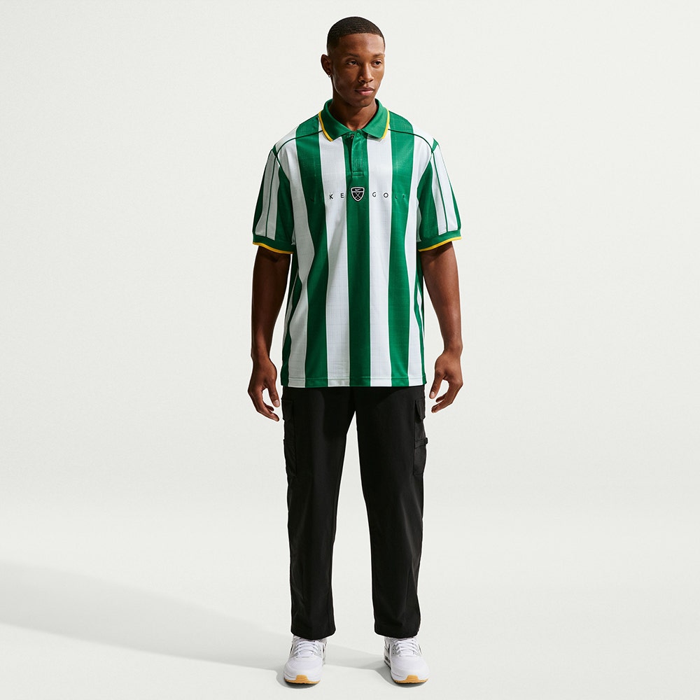 Nike Golf Shirt - NK DF Fairway Fresh Stripe Polo - Malachite SP26