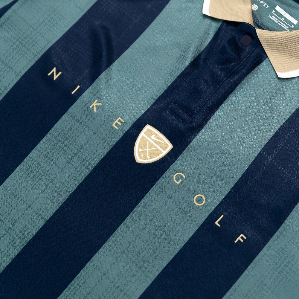Nike Golf Shirt - NK DF Fairway Fresh Stripe Polo - Mineral Slate SP26