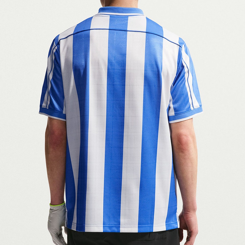 Nike Golf Shirt - NK DF Fairway Fresh Stripe Polo - Pacific Blue SU26