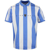 Nike Golf Shirt - NK DF Fairway Fresh Stripe Polo - Pacific Blue SU26