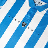 Nike Golf Shirt - NK DF Fairway Fresh Stripe Polo - Pacific Blue SU26
