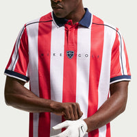 Nike Golf Shirt - NK DF Fairway Fresh Stripe Polo - Uni. Red SU26