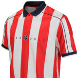 Nike Golf Shirt - NK DF Fairway Fresh Stripe Polo - Uni. Red SU26