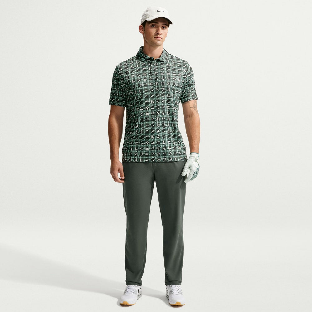 Nike Golf Shirt - NK DF Par 5 Camo Tartan Polo - Camo Green FA26