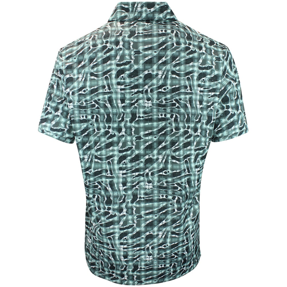 Nike Golf Shirt - NK DF Par 5 Camo Tartan Polo - Camo Green FA26