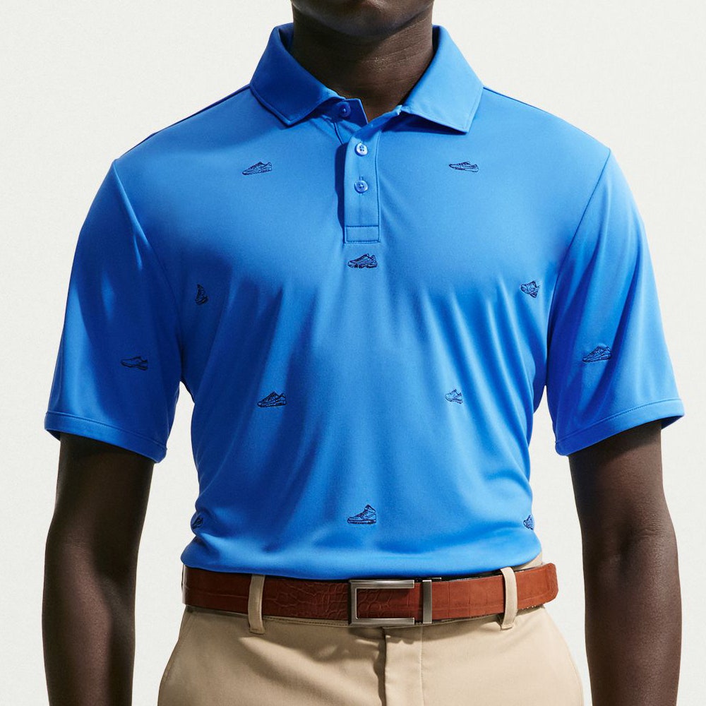 Nike Golf Shirt - NK DF Par 5 Embroidered Polo - Pacific Blue SU26