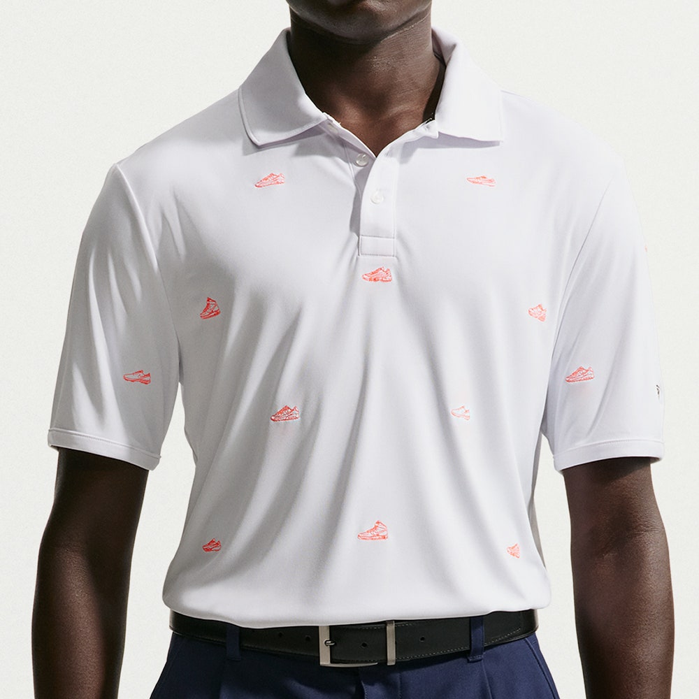 Nike Golf Shirt - NK DF Par 5 Embroidered Polo - White SU26